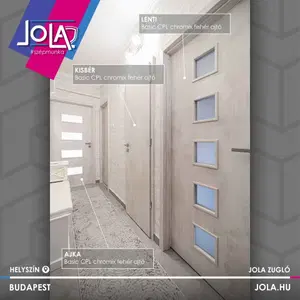 Ajka üveges CPL beltéri ajtó - Referenciakép - 1
