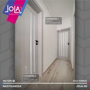 Csongrád CPL Plus üveges beltéri ajtó - Referenciakép - 2