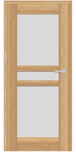 Fejér E-dekor üveges beltéri ajtó