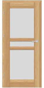 Fejér E-dekor üveges beltéri ajtó