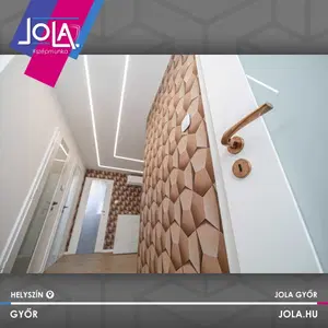 Gödöllő biztonsági üveges MDF beltéri ajtó - Referenciakép - 2