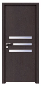 Hatvan üveges dekorfóliás beltéri ajtó