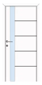 Himéra fekete fémintarziás, üveges CPL beltéri ajtó