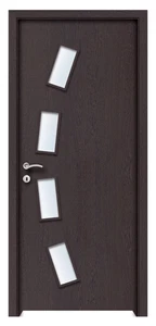 Komárom üveges dekorfóliás beltéri ajtó