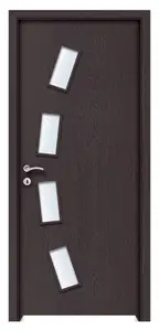 Komárom üveges dekorfóliás beltéri ajtó