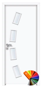 Komárom üveges festett MDF beltéri ajtó
