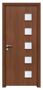 Komló üveges dekorfóliás beltéri ajtó