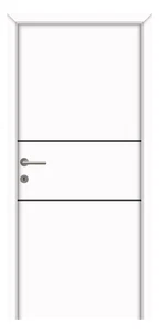 Lindosz C II fekete fémintarziás dekorfóliás beltéri ajtó