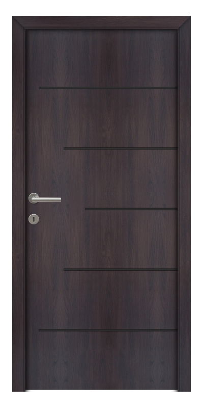 Lindosz K fekete fémintarziás CPL beltéri ajtó