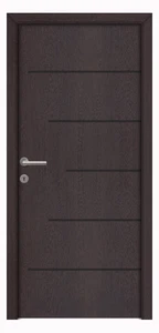 Lindosz K fekete fémintarziás dekorfóliás beltéri ajtó