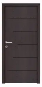 Lindosz K fekete fémintarziás dekorfóliás beltéri ajtó