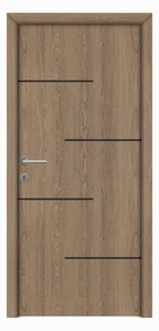 Lindosz Z fekete fémintarziás dekorfóliás beltéri ajtó