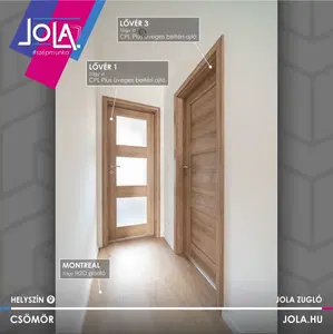 Lővér CPL Plus üveges beltéri ajtó - Referenciakép - 1