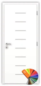 Mezőkövesd mart felületű festett MDF beltéri ajtó