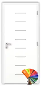 Mezőkövesd mart felületű festett MDF beltéri ajtó