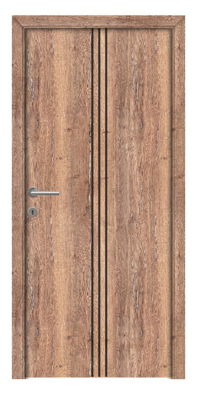 Olympia fekete fémintarziás CPL beltéri ajtó