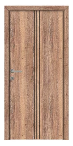 Olympia fekete fémintarziás CPL beltéri ajtó