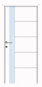 Perga fémintarziás dekorfóliás beltéri ajtó