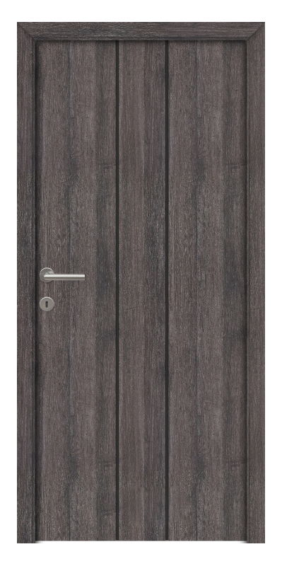 Spárta fekete fémintarziás CPL beltéri ajtó