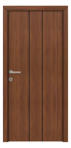 Spárta fekete fémintarziás dekorfóliás beltéri ajtó