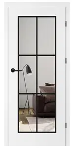 Titán Moson 1 festett titán fehér üveges beltéri ajtó