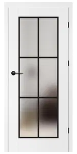 Titán Moson 2 festett titán fehér üveges beltéri ajtó