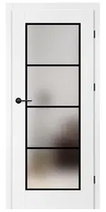 Titán Moson 6 festett titán fehér üveges beltéri ajtó