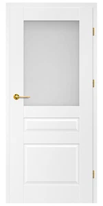 Titán Nógrád 4 festett titán fehér üveges beltéri ajtó