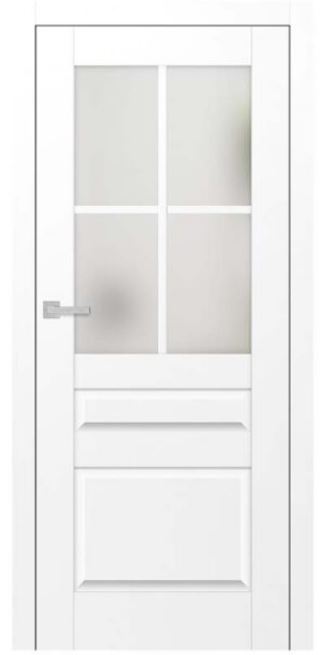 Titán Rábaköz 3 festett titán fehér üveges beltéri ajtó