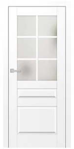 Titán Rábaköz 4 festett titán fehér üveges beltéri ajtó