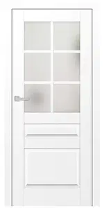 Titán Rábaköz 4 festett titán fehér üveges beltéri ajtó