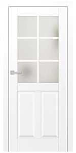 Titán Rábaköz 6 festett titán fehér üveges beltéri ajtó