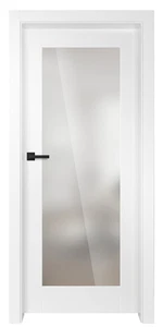 Titán Turán 1 festett titán fehér üveges beltéri ajtó