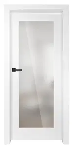 Titán Turán 1 festett titán fehér üveges beltéri ajtó