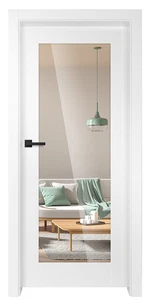 Titán Turán 7 festett titán fehér üveges beltéri ajtó