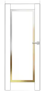 Titán Turán 8 festett titán fehér üveges beltéri ajtó
