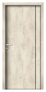 Trója I fekete fémintarziás CPL beltéri ajtó