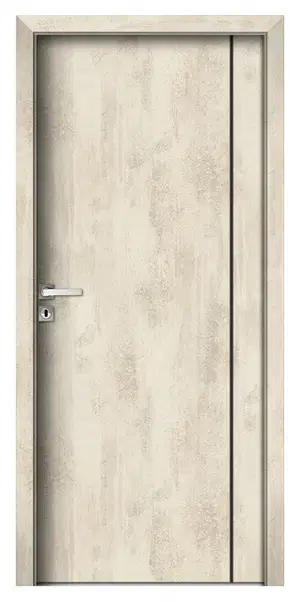 Trója I fekete fémintarziás CPL beltéri ajtó