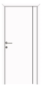 Trója I fekete fémintarziás dekorfóliás beltéri ajtó