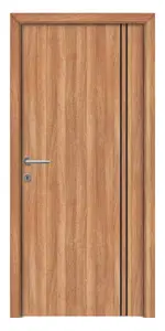 Trója II fekete fémintarziás CPL beltéri ajtó