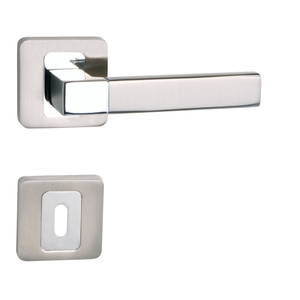 Basic Florida króm-szatén nikkel négyzetrozettás BB,PZ zár