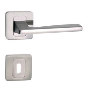 Basic Light szatén nikkel négyzetrozettás BB,PZ zár