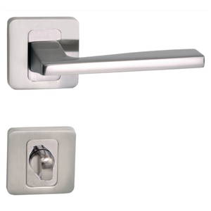 Basic Light szatén nikkel négyzetrozettás WC zár