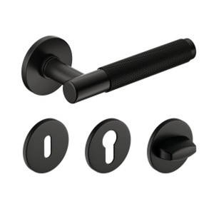 CORONA TIME SLIM R matt fekete kilincs