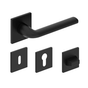  BELLA SLIM TÉGLALAP matt fekete kilincs