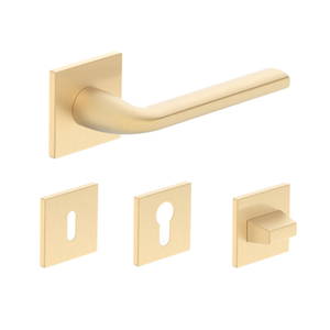  BELLA SLIM TÉGLALAP szatén sárgaréz kilincs