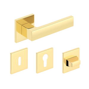  CUBE SLIM fényes sárgaréz kilincs