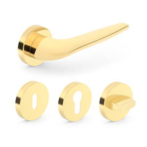  JULIA R fényes sárgaréz kilincs