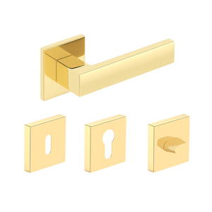  QUBIK fényes sárgaréz kilincs