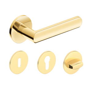 BUD LUNA SLIM PREMIUM KEREK fényes sárgaréz kilincs